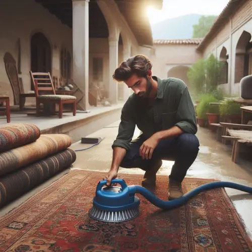 شستشوی قالی با ماشین آلات پیشرفته- قالیشویی حکمت