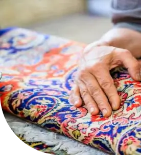 رفوی انواع فرش در قالیشویی حکمت